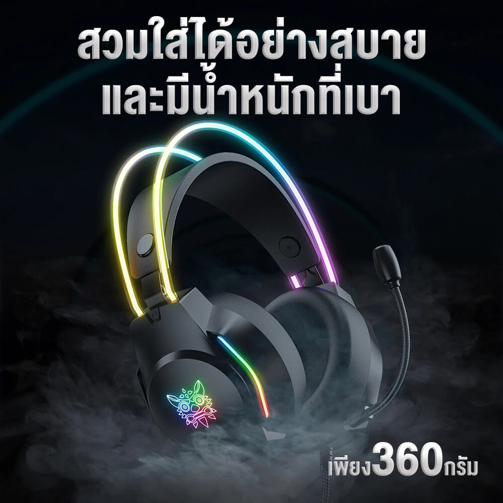 หูฟังเกมมิ่ง ONIKUMA X26 GAMING HEADSET - สีดำ_2
